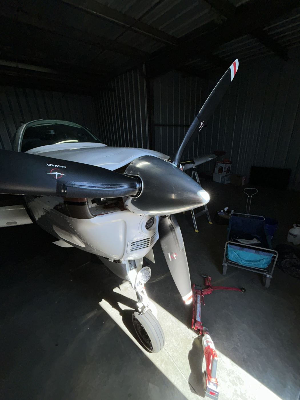 Aircraft nose with ceramic coating gloss